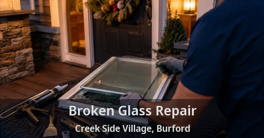 Broken Glass Repair Creek Side Village, Burford - ON
