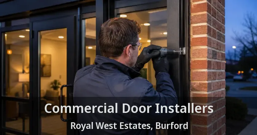 Commercial Door Installers Royal West Estates, Burford - ON