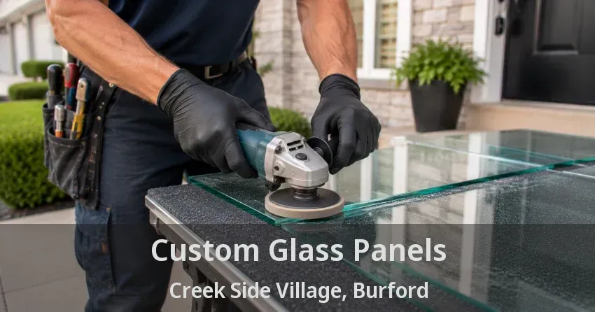Custom Glass Panels Creek Side Village, Burford - ON