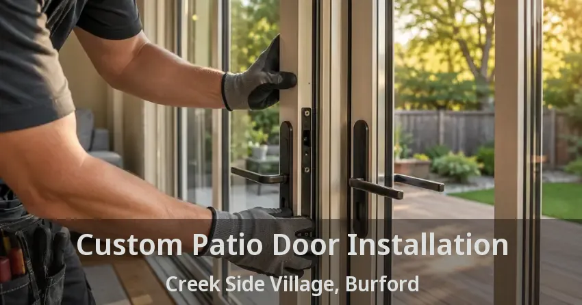 Custom Patio Door Installation Creek Side Village, Burford - ON