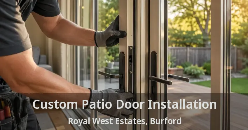 Custom Patio Door Installation Royal West Estates, Burford - ON