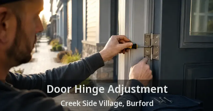Door Hinge Adjustment Creek Side Village, Burford - ON
