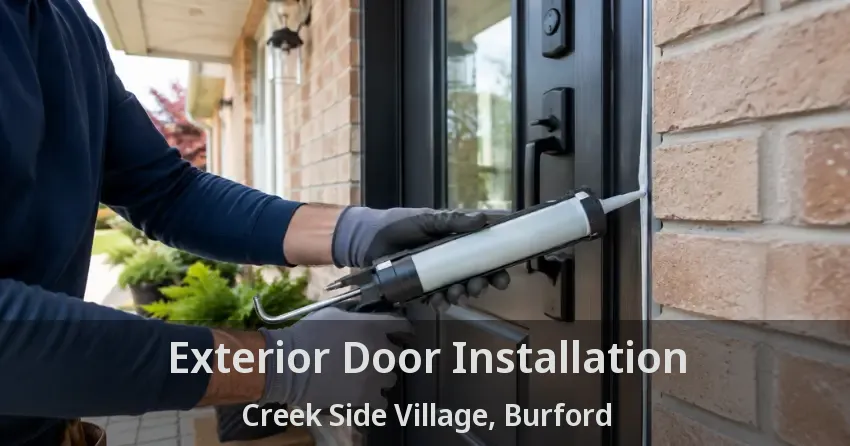 Exterior Door Installation Creek Side Village, Burford - ON