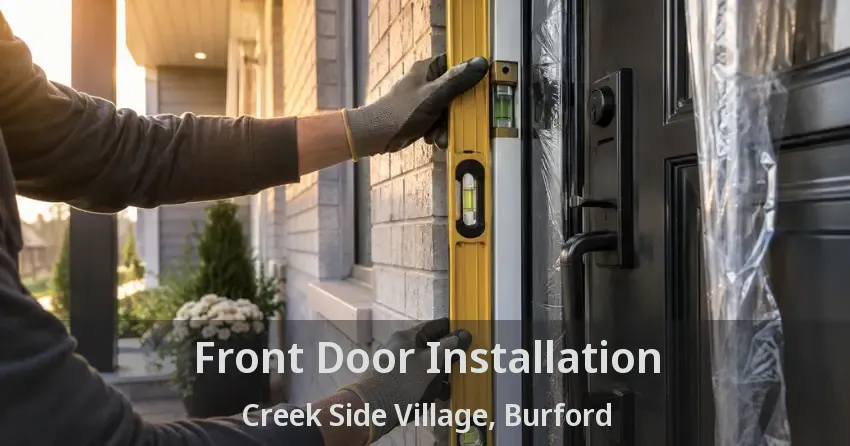 Front Door Installation Creek Side Village, Burford - ON