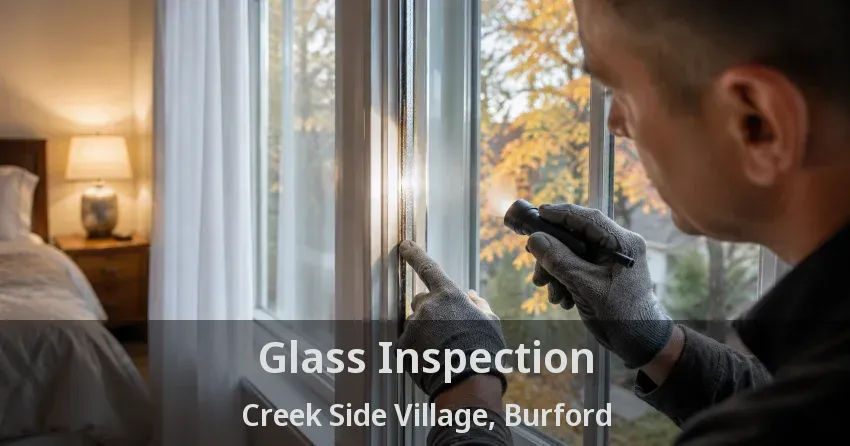 Glass Inspection Creek Side Village, Burford - ON
