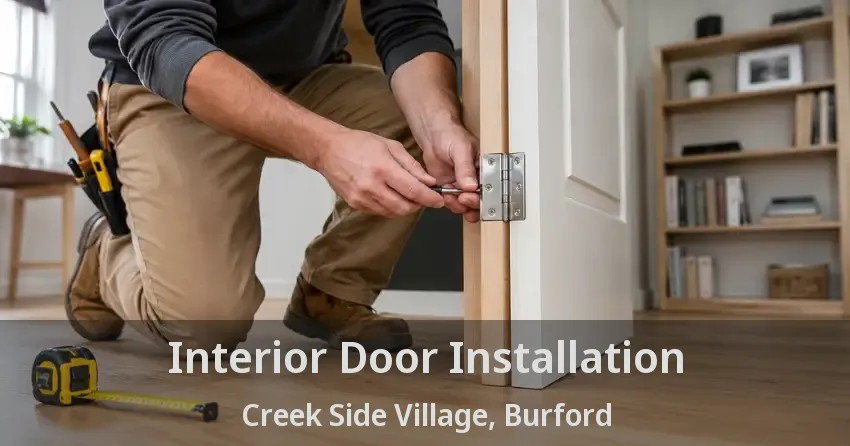 Interior Door Installation Creek Side Village, Burford - ON