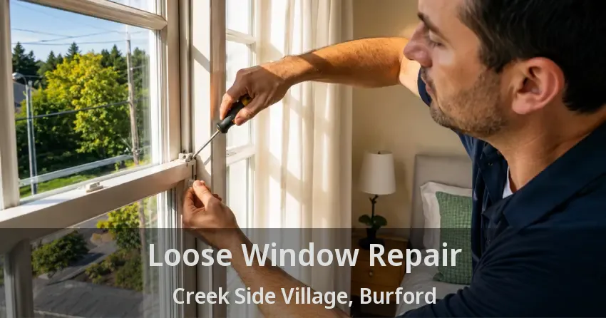 Loose Window Repair Creek Side Village, Burford - ON