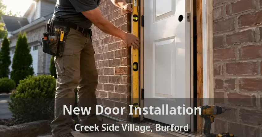 New Door Installation Creek Side Village, Burford - ON