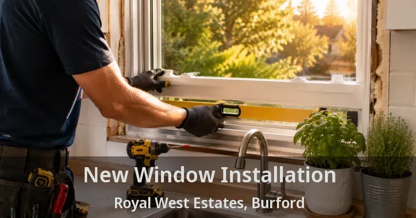 New Window Installation Royal West Estates, Burford - ON