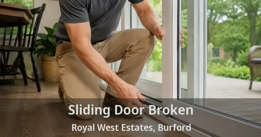 Sliding Door Broken Royal West Estates, Burford - ON