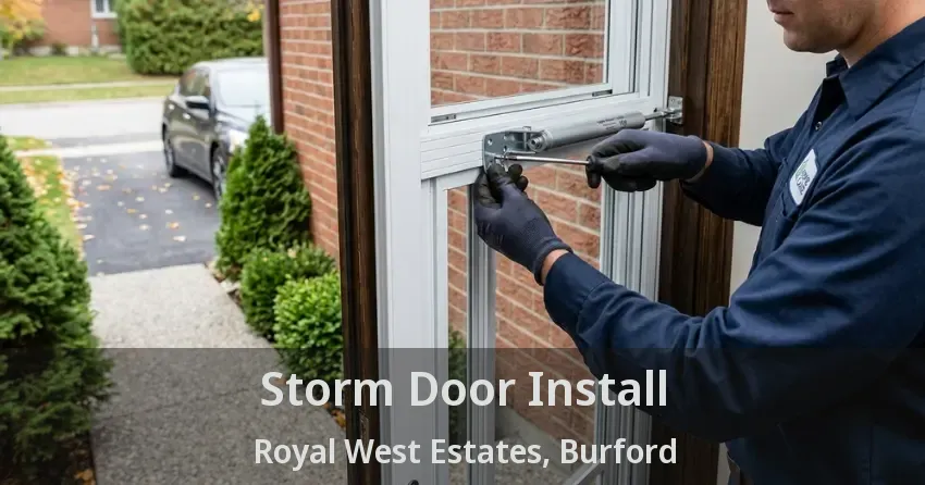 Storm Door Install Royal West Estates, Burford - ON