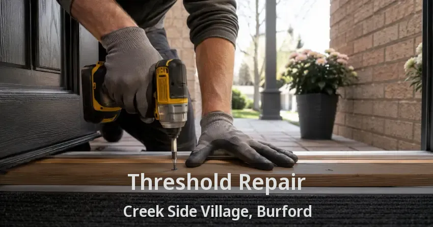 Threshold Repair Creek Side Village, Burford - ON