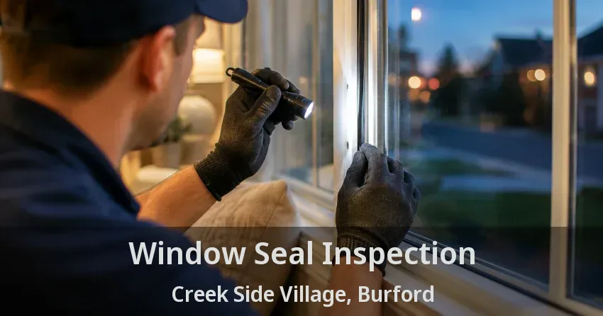Window Seal Inspection Creek Side Village, Burford - ON