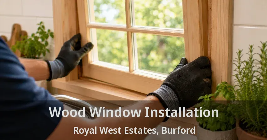 Wood Window Installation Royal West Estates, Burford - ON