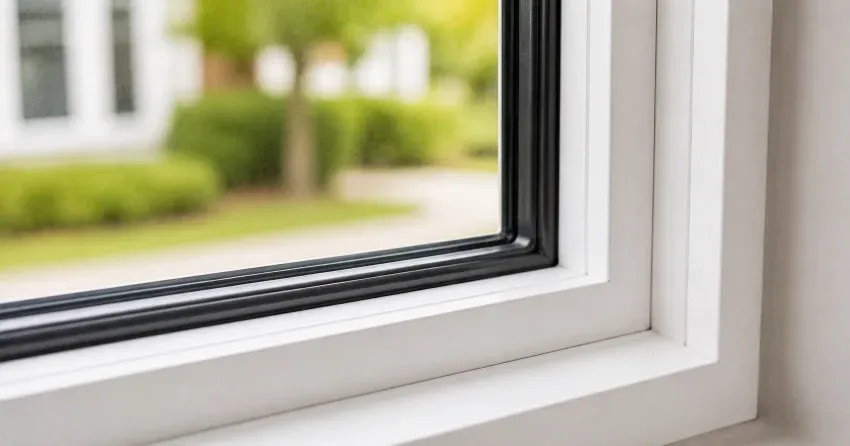 technician repairing window and door hardware in Burford home