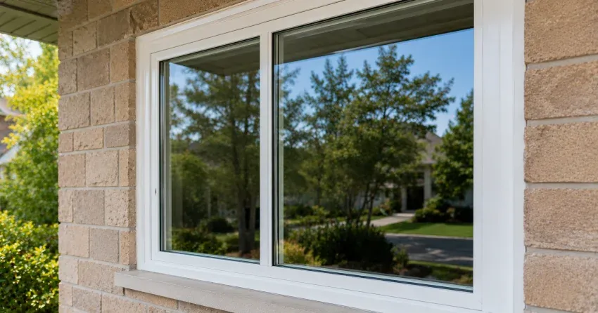 technician installing new insulated glass unit in window frame in Burford