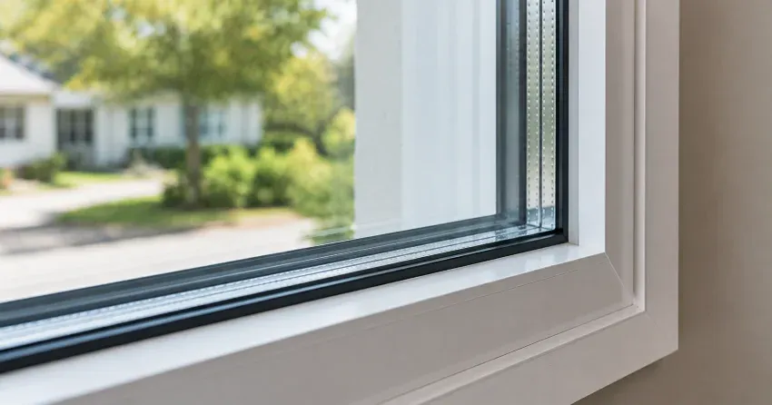 technician replacing window weatherstripping in Burford home