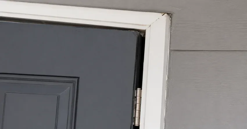 technician tightening a loose door hinge in Burford