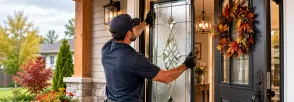 Decorative Glass Installation Royal West Estates, Burford