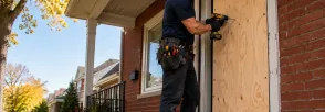 Temporary Door Securing Burford